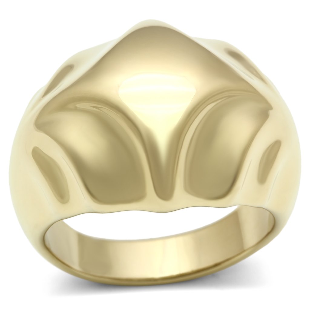 JCE327 IP Gold(Ion Plating) Brass Ring with No Stone