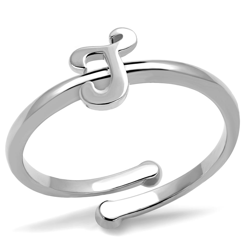 JCE4011 Rhodium Brass Ring with No Stone